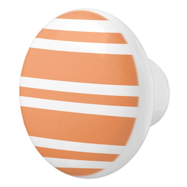 Orange och Vita Rand Knopp (Höger)