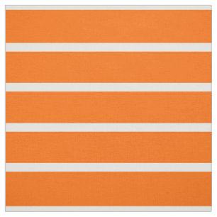 Orange och vita randiga design tyg