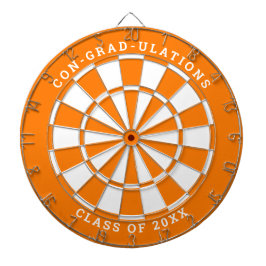 Orange och Vita Studenten | ANPASSNINGSBAR Darttavla