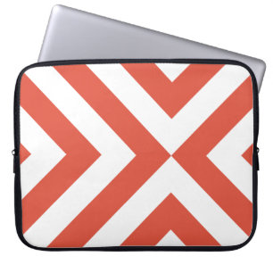 Orange och vita tuggben laptop sleeve