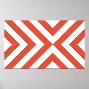 Orange- och vitsparrar poster