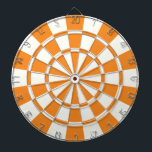 Orange och vitt darttavla<br><div class="desc">Orange- och Vita dagskartong</div>