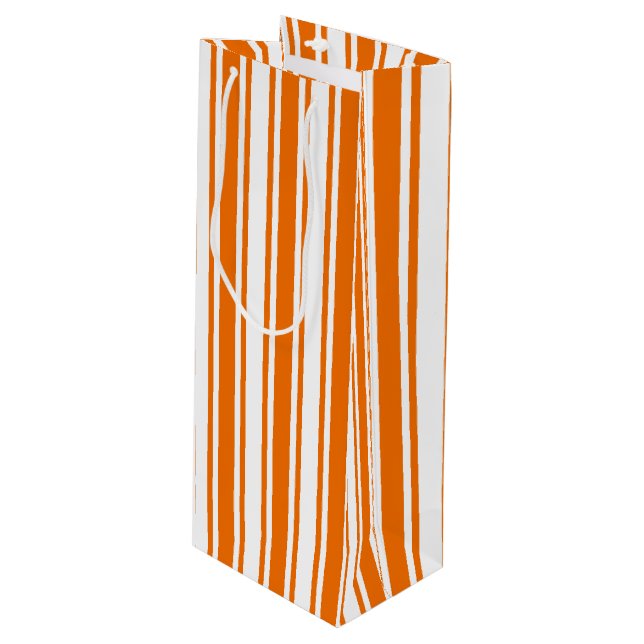 Orange och vitt kandy rand (Framsidan Vinklad)