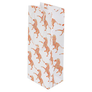 Orange och White Zebra Silhouette