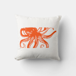 Orange Octopus Kudde