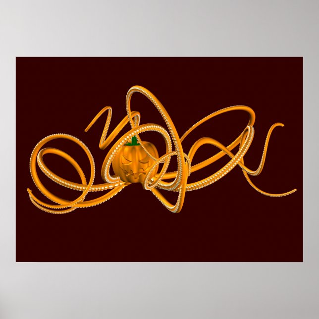 Orange Octopus Poster (Framsidan)