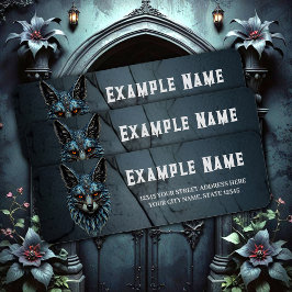 Orange ögon, coola päls: Den bländande räven. Returadress Etikett