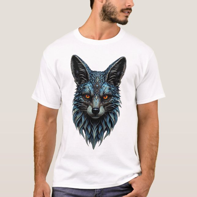 Orange ögon, coola päls: Den bländande räven. T Shirt (Framsida)