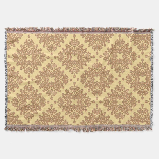 orange om gräddarabesques utformning filt (Framsidan)