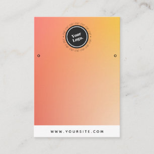Orange Ombre Logotyp övertoning Anpassningsbar Vi Visitkort
