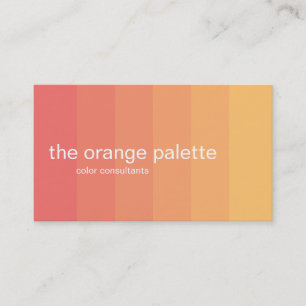 Orange Ombre paneler Visitkort