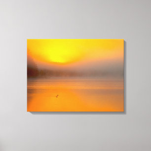 Orange Ombre Sunrise Höst färger natur Foto Canvastryck