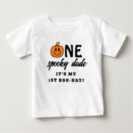 Orange One Spooky Kille Halloween 1-årsdag  T Shirt