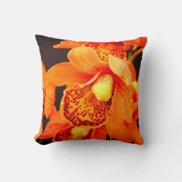 Orange Orchid Dekorativ kudde
