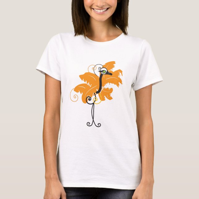 Orange OstrichT-tröja Tröja (Framsida)