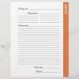 Orange ÖVRIGA tvåsidiga mottagarsidor