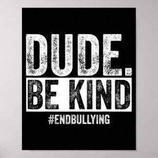 Orange på "Kindness Day Unity Day" Ingen mobbning Poster