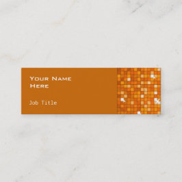 orange på Orangen Disco Tiles smala Mini Visitkort