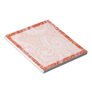 Orange Paisley Anteckningsblock