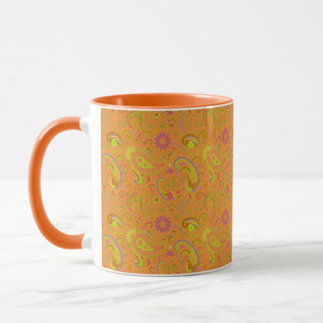 Orange paisley motsvarar "Orange paisley" på svens Mugg (Vänster)