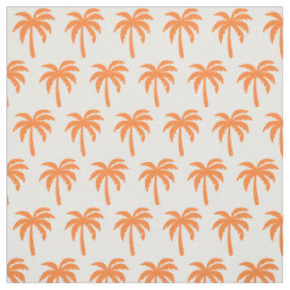 Orange palmträdtyg tyg