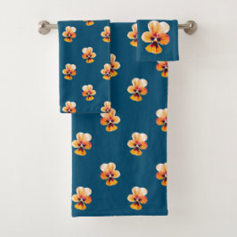 Orange Pansies