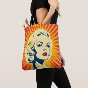 Orange Pap Art Blonde Tygkasse