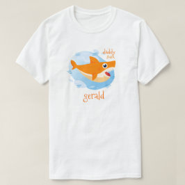Orange pappa Shark T Shirt