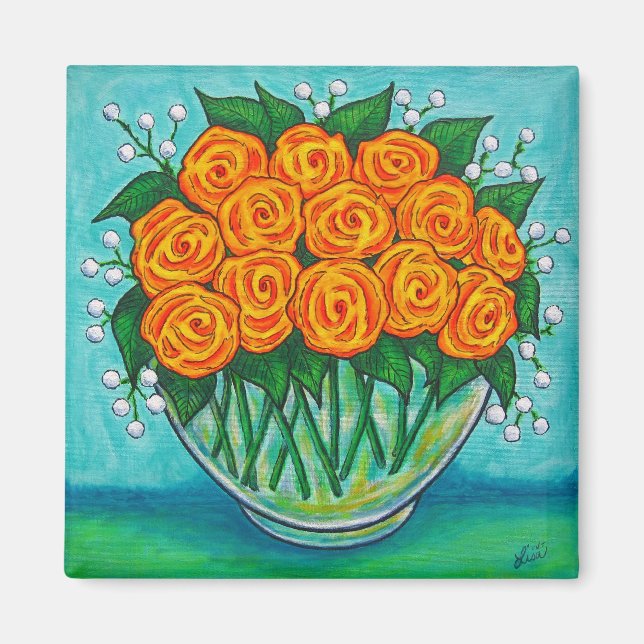 Orange passionromagnet magnet (Framsidan)