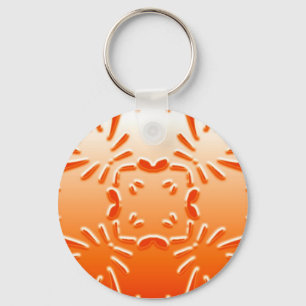 orange patenterad nyckelkedja nyckelring
