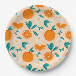 Orange Pattern servett | Frisk Citrusdesign