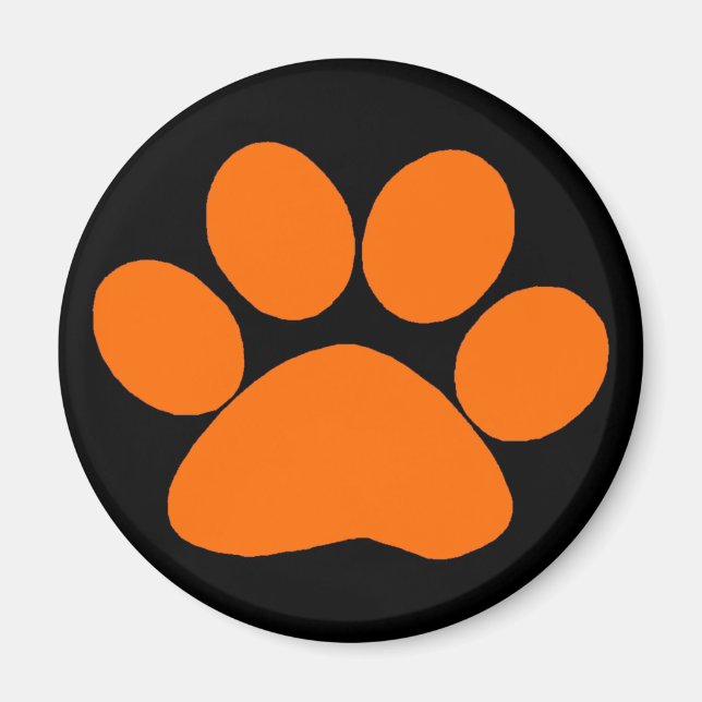 Orange Paw Skriv ut magnet (Framsidan)