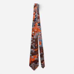 Orange PCB-kretskortdesign för IT-proffs Slips