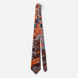Orange PCB-kretskortdesign för IT-proffs Slips