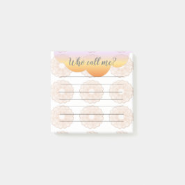 Orange Peach Anemones som kallar mig post-it Notes