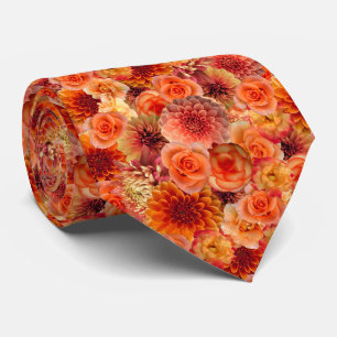 Orange Peach Blommigt Collage - Vibrant Energy Slips