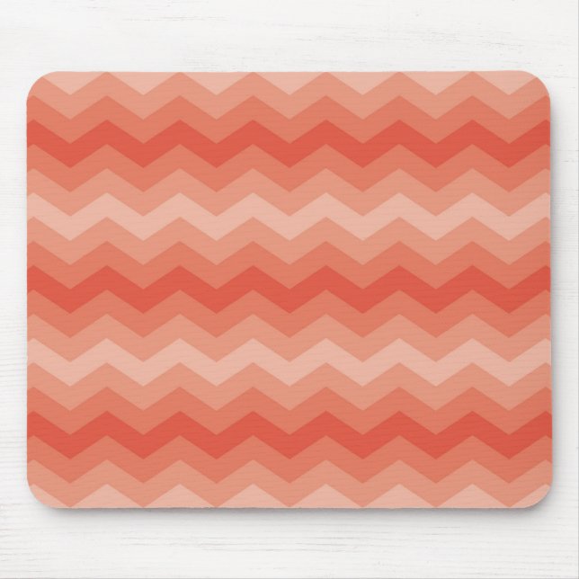 Orange Peach Chevron Musmatta (Framsidan)