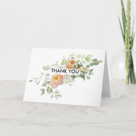Orange Peach Tulip Vikterat Tacksamhetskort Tack Kort