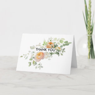 Orange Peach Tulip Vikterat Tacksamhetskort Tack Kort