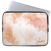 Orange Peach Watercolor Bläck Glitter Anpassade