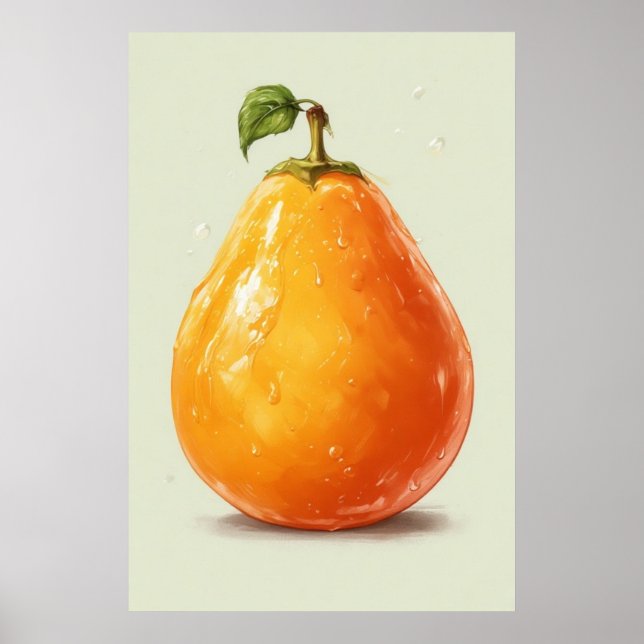 Orange Pear Poster (Framsidan)