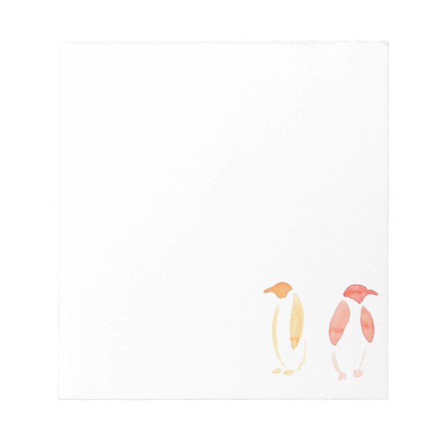Orange Penguins Anteckningsblock (Framsida)
