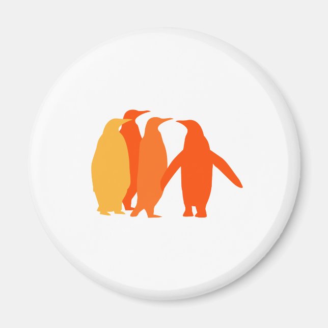 Orange Penguins Magnet (Framsidan)