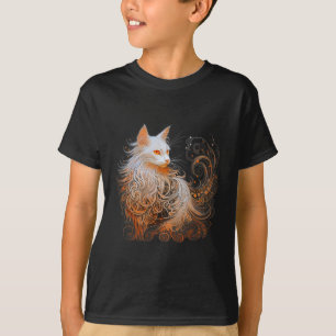 Orange Persian Cat Long Hair Cute Kitten Älskare M T Shirt
