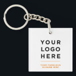 Orange Personalized Logo and Text Clear<br><div class="desc">Easily personalize this Orange Personalized Logo and Text Clear Keychain with your own company logo and custom text. The keychain can advertise your brand as promotional giveaways,  corporate gifts,  or as gift for your corporate events. No minimum order quantity and no setup fee.</div>