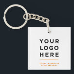 Orange Personalized Logo and Text Clear<br><div class="desc">Easily personalize this Orange Personalized Logo and Text Clear Keychain with your own company logo and custom text. The keychain can advertise your brand as promotional giveaways, corporate gifts, or as gift for your corporate events. No minimum order quantity and no setup fee.</div>