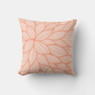 Orange Petal Watercolor Pillow Kudde