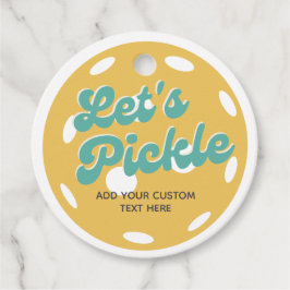 Orange Pickleball Låt oss Pickle-Personlig Gåvor Etiketter