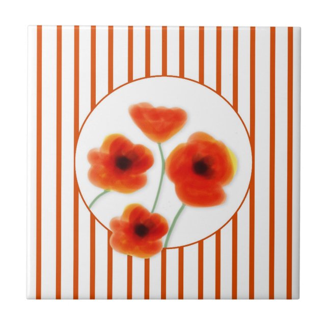Orange Pies och Rand Tile Kakelplatta (Framsidan)