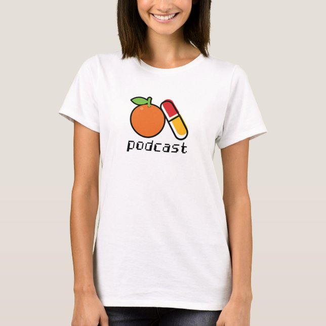 Orange Pill Podcast T Shirt (Framsida)